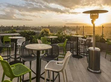 Nairobi Lifestyle Circuit - Fine Dining Restauran Fine dining restaurant interior in Nairobi with elegant table settings and diners